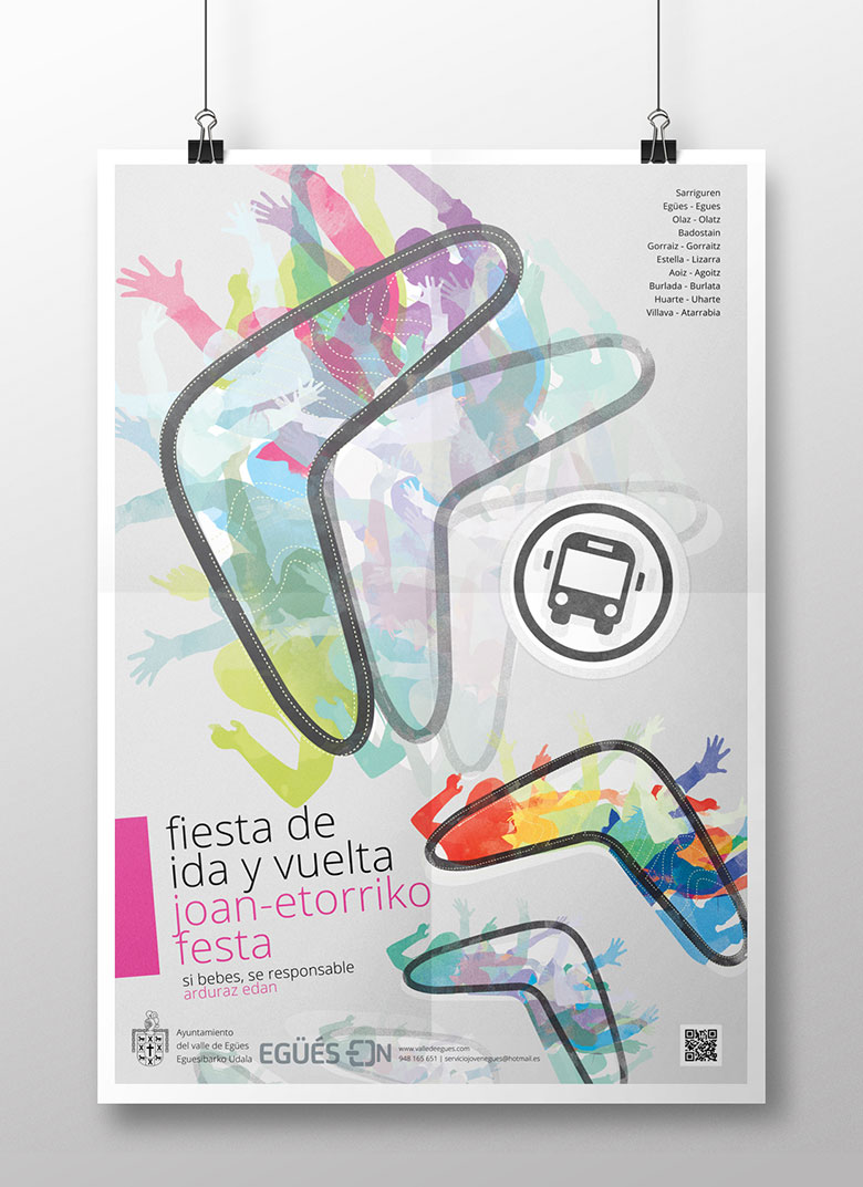 Cartel de la campaña "Fiesta de ida y vuelta"