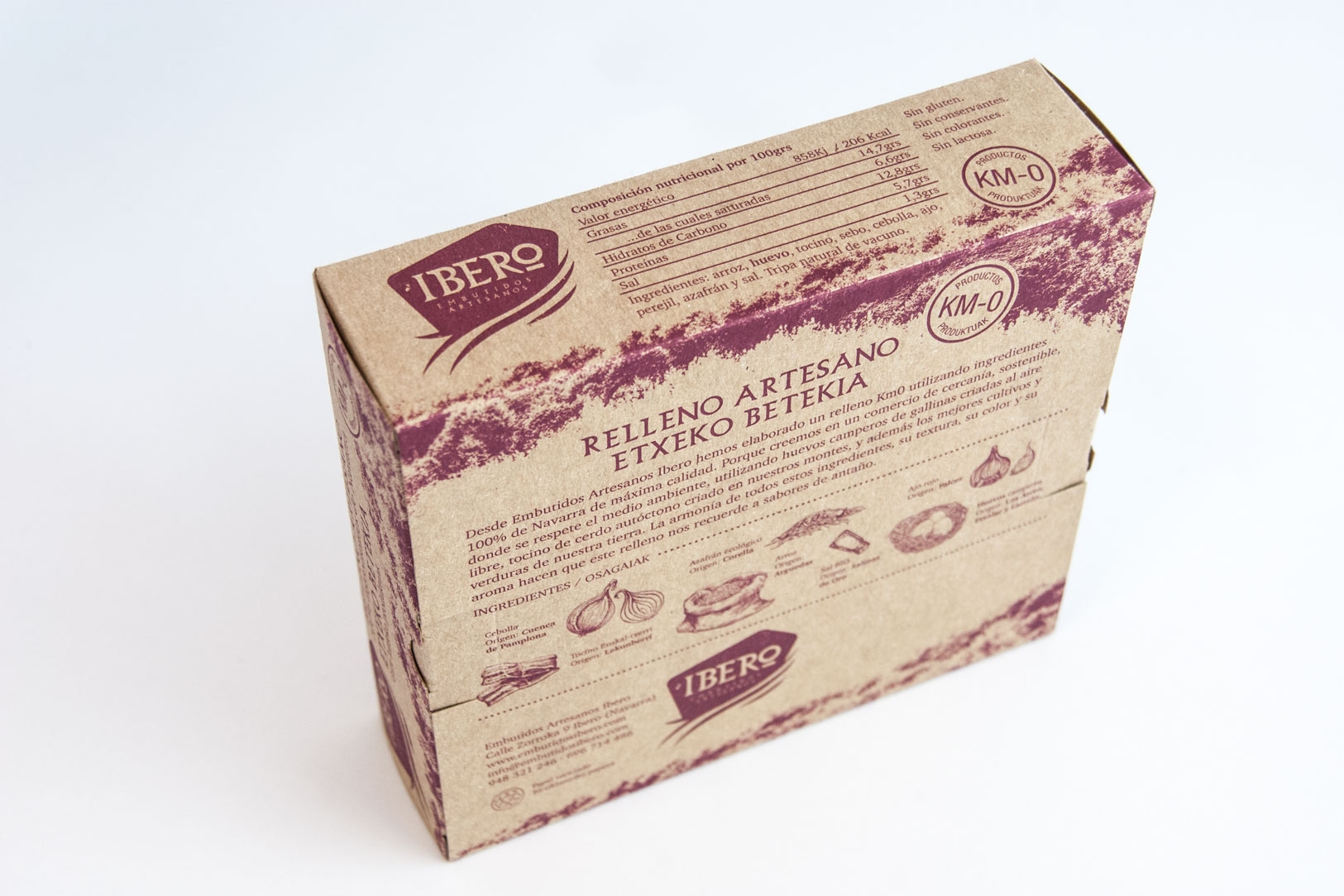 Packaging del producto. Parte trasera