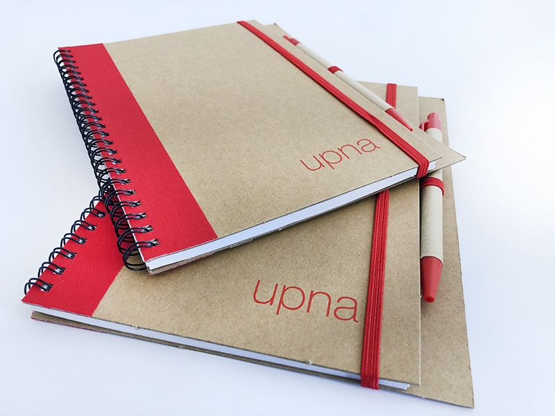 UPNA productos merchandising · libreta