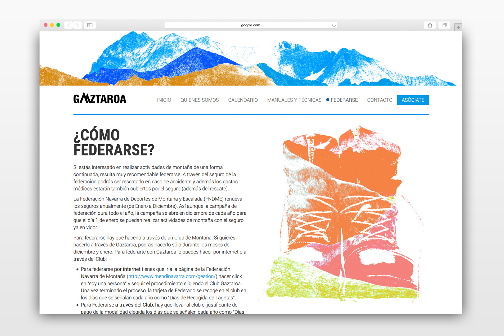 Quienes somos de página web Gaztaroa